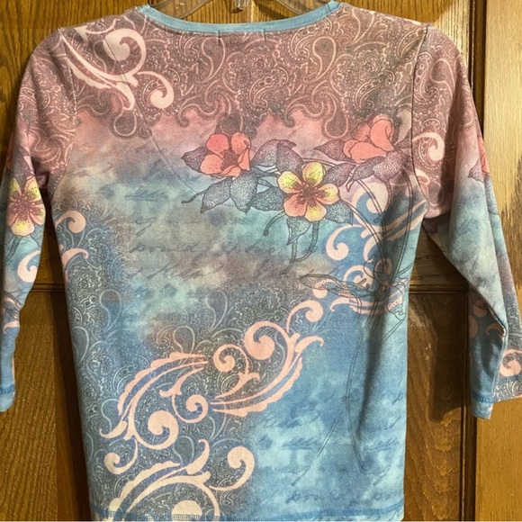 Xcit USA women’s 3/4 sleeve shirt - Picture 3 of 4